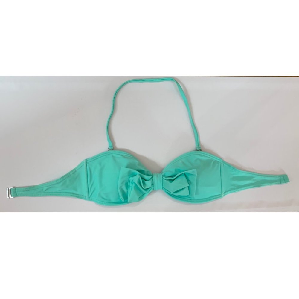 Nordstrom BP Seafoam Green Bow Bandeau Bikini Top